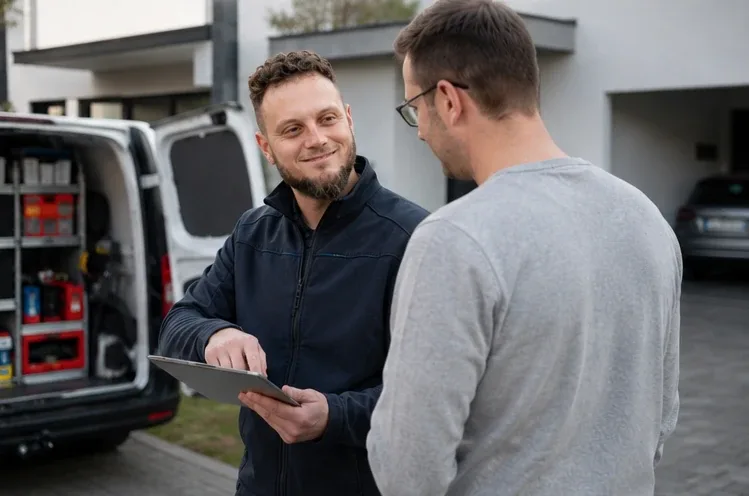 Persönliche Beratung durch Elektro W Vision bei einem Kunden vor Ort